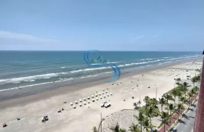 Apartamento frente mar 2 dorms, caiçara, praia grande