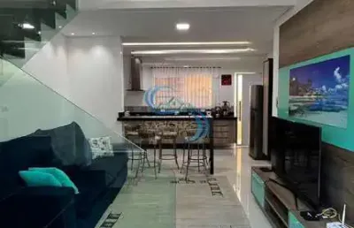 Casa em condomínio fechado com 3 quartos à venda na Avenida Presidente Kennedy, 15375, Vila Caiçara, Praia Grande