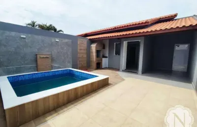 Casa à venda com 3 quartos no bairro nova itanhaém (interior)