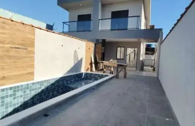 Casa à venda com 2 quartos no bairro nova itanhaém (praia)