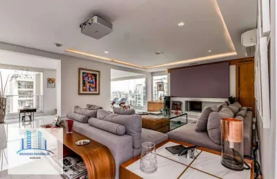 Apartamento com 4 dormitórios, 370 m² - venda por r$ 7.200.000,00 ou aluguel por r$ 57.400,11/mês - campo belo - são paulo/sp