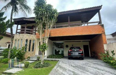 Casa com 5 dormitórios à venda, 440 m² por r$ 3.500.000,00 - jardim acapulco - guarujá/sp