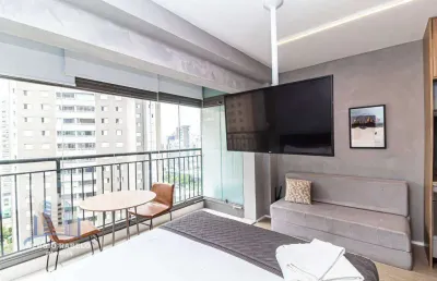 Studio com 1 dormitório à venda, 25 m² por r$ 630.000 - indianópolis - são paulo/sp