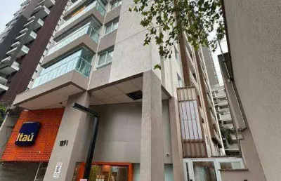 Apartamento com 1 dormitório para alugar, 33 m² por r$ 4.585/mês - moema - são paulo/sp