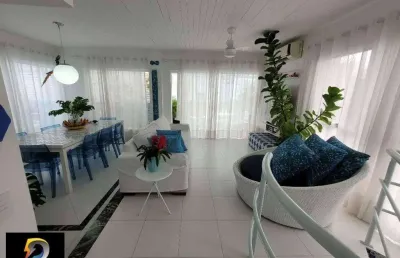 Olha que achado no guarujá! cobertura duplex toda mobiliada na praia das pitangueiras, a apenas 200 metros do mar.