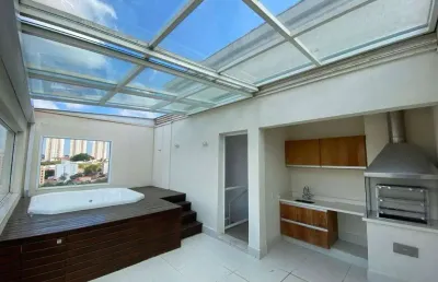 Belíssima cobertura duplex no jardim primavera em campinas com 170 m², 3 suítes, 3 vagas, área privativa com jacuzzi e churrasqueira. desocupada