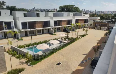 Casa duplex nova e geminada à venda no condomínio lagoa sky house no taquaral em campinas: condomínio composto por 28 casas em um terreno de 5.160m2