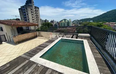Enseada guarujá cobertura 3 dorm suíte piscina churras  1 vg