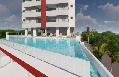 V caiçara praia grande 2 dormitórios 1 suíte 1 vaga de garagem