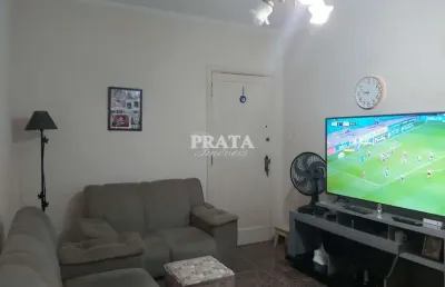 Gonzaga santos 2 dormitórios 1 vaga garagem próximo à praia