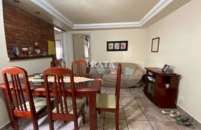 Pompéia santos 2 dormitórios 1 vaga garagem próximo à praia