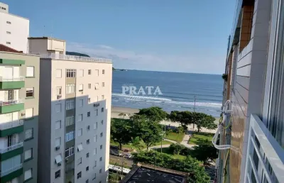 Embaré santos 1 dormitório 1 vaga garagem vista mar