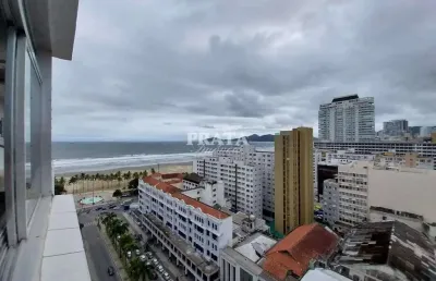 Gonzaga santos 2 dormitórios dependência de empregada vista mar