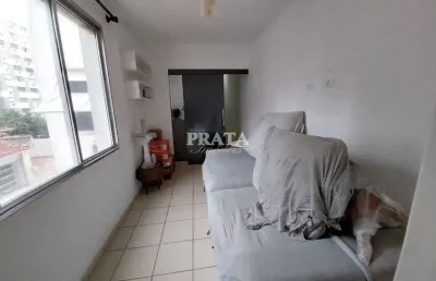 Boqueirão santos 1 dormitório 1 vaga garagem próximo à praia