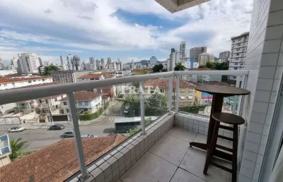 Boqueirão santos 1 suíte 1 vaga garagem demarcada mobiliado