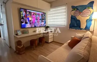 Ponta da praia santos 1 dormitório 1 vg garagem próximo à praia