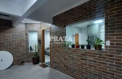 Campo grande santos sobrado em vilagio 3 suítes 1 vaga garagem