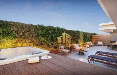 Apartamento garden com 3 dormitórios à venda, 163 m² - juvevê - curitiba/pr