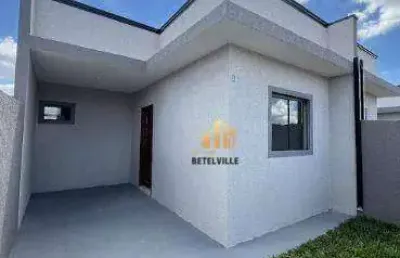 Casa com 2 dormitórios à venda, 42 m² - campo de santana - curitiba/pr
