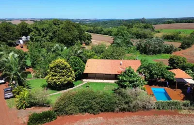 Área de terra diversificada, no distrito de novo três passos.