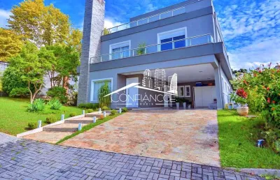 Casa em condomínio fechado com 4 quartos à venda na avenida pineville, 436, pineville, pinhais, 370 m2 por r$ 2.690.000