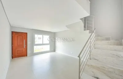 Casa em condomínio fechado com 3 quartos à venda na rua andré ferreira camargo, xaxim, curitiba, 121 m2 por r$ 1.030.000