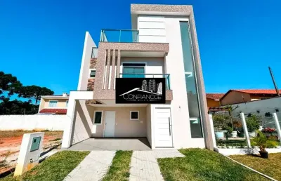 Casa em condomínio fechado com 3 quartos à venda na rua vereador ângelo burbello, 2515, umbará, curitiba, 144 m2 por r$ 850.000