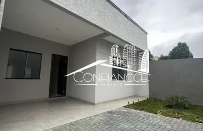 Casa com 3 quartos à venda na rua jaraguá, 100, estação, araucária, 85 m2 por r$ 470.000