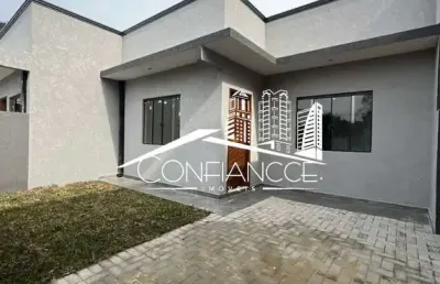 Casa com 3 quartos à venda na rua ivaí, 490, iguaçu, araucária, 73 m2 por r$ 550.000