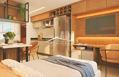 Kitnet / stúdio à venda na avenida visconde de guarapuava, 3070, centro, curitiba, 22 m2 por r$ 360.000