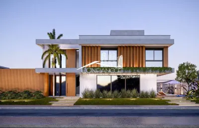 Casa em condomínio fechado com 4 quartos à venda na rua e, centro, porto belo, 274 m2 por r$ 4.800.000