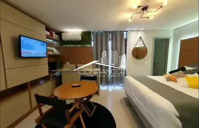 Apartamento com 1 quarto para alugar na rua xv de novembro, 100, alto da rua xv, curitiba, 20 m2 por r$ 3.400