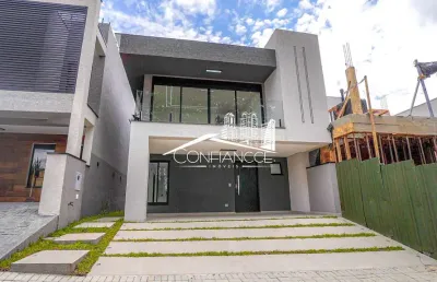 Casa em condomínio fechado com 4 quartos à venda na rua irma schreiner maran, 475, santa cândida, curitiba, 190 m2 por r$ 1.199.000