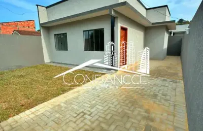 Casa com 3 quartos à venda na rua ivaí, 490, iguaçu, araucária, 73 m2 por r$ 550.000