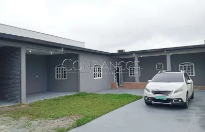 Casa com 2 quartos à venda na rua delhi, 100, parque agari, paranaguá, 100 m2 por r$ 350.000