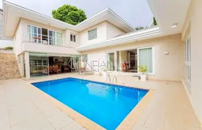 Casa em condomínio fechado com 4 quartos para alugar na rua prodócimo lago, 1281, taboão, curitiba, 502 m2 por r$ 15.000