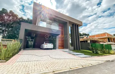 Casa em condomínio fechado com 4 quartos à venda na avenida cândido hartmann, 10, santa felicidade, curitiba, 306 m2 por r$ 3.924.682