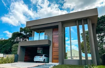 Casa em condomínio fechado com 4 quartos à venda na avenida cândido hartmann, 10, santa felicidade, curitiba, 306 m2 por r$ 3.885.058