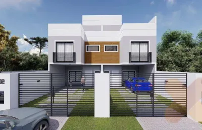 Sobrado com 3 dormitórios à venda, 126 m² por r$ 750.000,00 - boqueirão - curitiba/pr