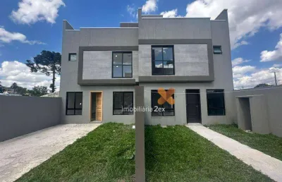 Sobrado com 3 dormitórios à venda, 100 m² por r$ 589.000,00 - lindóia - curitiba/pr