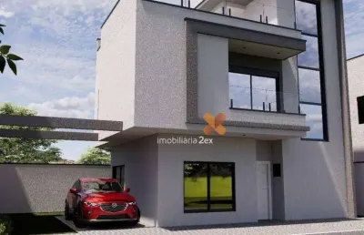 Sobrado com 3 dormitórios à venda, 148 m² por r$ 1.070.000,00 - hauer - curitiba/pr