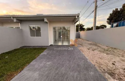 Casa com 2 dormitórios à venda, 50 m² por r$ 279.000,00 - primavera - pontal do paraná/pr