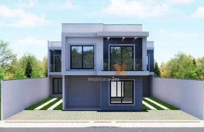 Sobrado com 3 dormitórios à venda, 103 m² por r$ 700.000,00 - portão - curitiba/pr