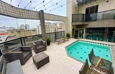 !!!maravilhosa cobertura duiplex altíssimo padrão!!! 262m²úteis - 04 suítes - piscina+churrasqueira+espaço gourmet - 04 vagas por r$ 3.999m - gonzaga