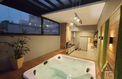 !!!cobertura penthouse!!! com 3 dormitórios à venda, 191 m² por r$ 1.799.000 - campo grande - santos/sp