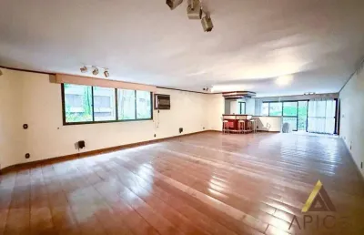 Maravilhoso apto. 'mansão' para reforma com 490m² úteis - 03 salas - 04 suítes - 08 w.c - 02 dependências de serviço - 05 vagas paralelas - canal 3