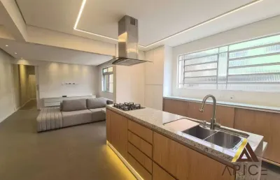 Maravilhoso apto. 100% reformado e semi-mobiliado com 100m² úteis - 02 suítes - dependência completa - 03 w.c - 01 vaga por r$ 1.150m - aparecida