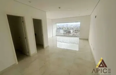 Sala para alugar, 54 m² por r$ 2.400,00/mês - vila matias - santos/sp