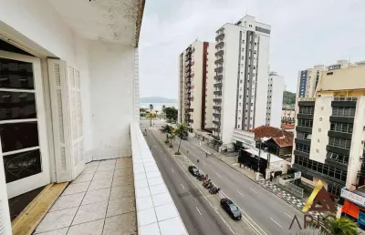Excelente apartamento com vista mar - 78m² úteis - 02 dorms - varanda - 02 wc - dependência  de serviço por r$ 319 mil - itararé/s.v