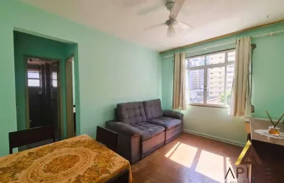 !!!oportunidade!!! excelente apartamento com 54m² úteis - 01 dormitório - 01 vaga de garagem - 02 quadras da praia - vila rica santos/sp